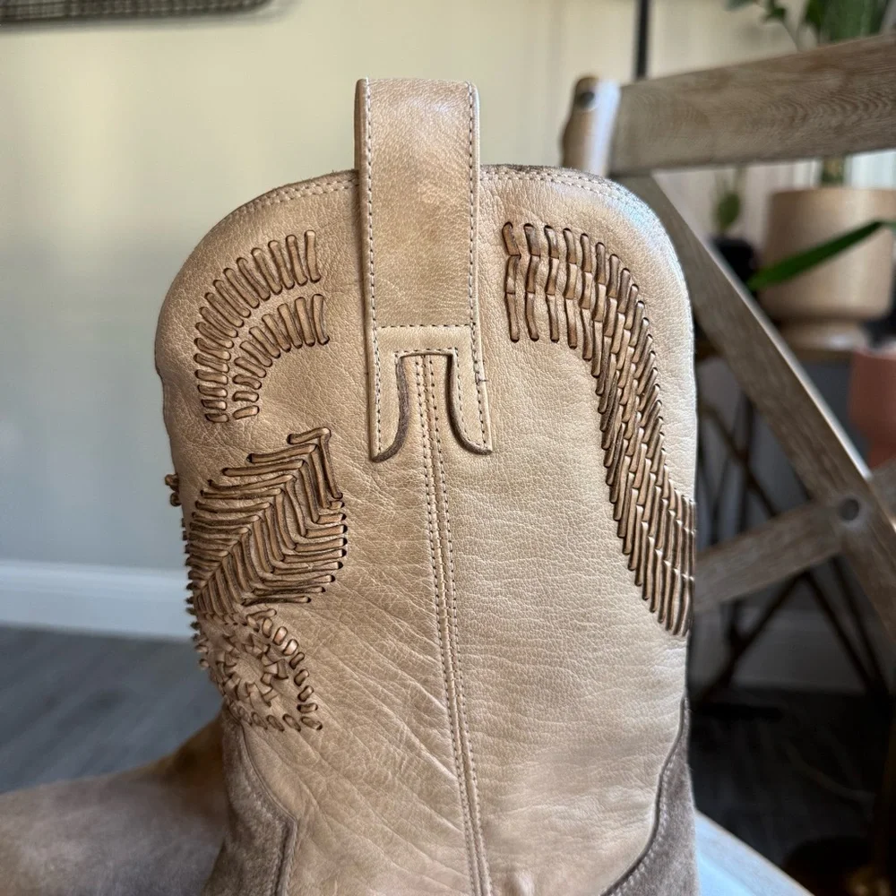 Free People Marco Delli Boho Butterfly Western Boots - Picture 7 of 16